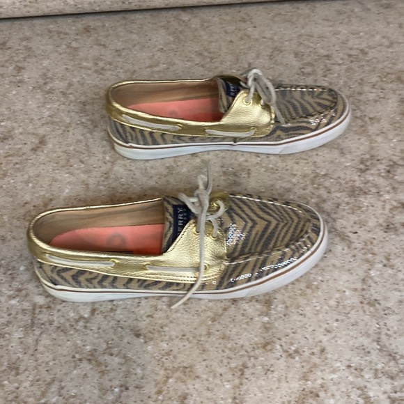 Sperry Top Sider Zebra Print Sequin Boat shoes in Size 8 - Picture 4 of 4